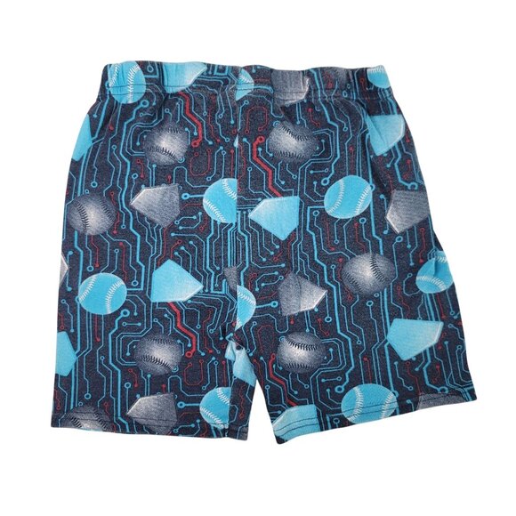 2/$15 Children's Place Boy Pajama Set Red Blue SZ 8 Baseball Shorts Short Sleeve - Picture 8 of 9